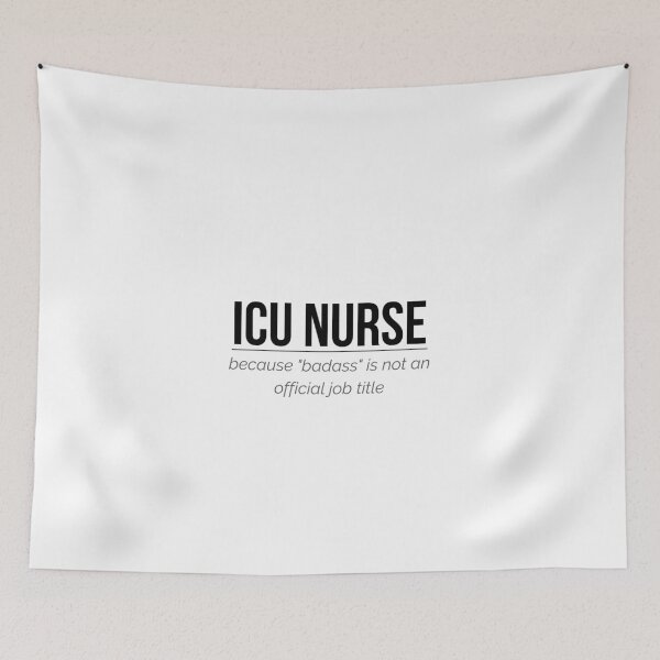 Item preview, ICU Nurse Because Badass Is Not An Official Job designed and sold by ProudCraft.