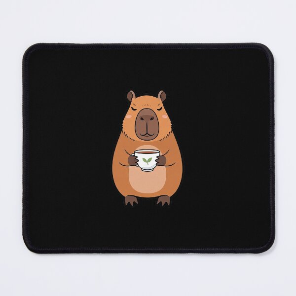 Item preview, Cozy Capybara Tea Sticker designed and sold by Osmose-Studio ⭐⭐⭐⭐⭐.