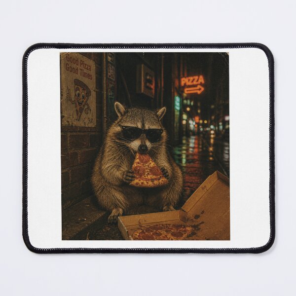 Item preview, Raccoon And Pizza Meme, Raccoon Lover designed and sold by vintagearttee.