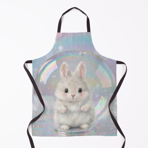 Item preview, Adorable Fluffy Bunny in Iridescent Soap Bubble - Dreamy Rainbow Art designed and sold by lovelistivkaa.