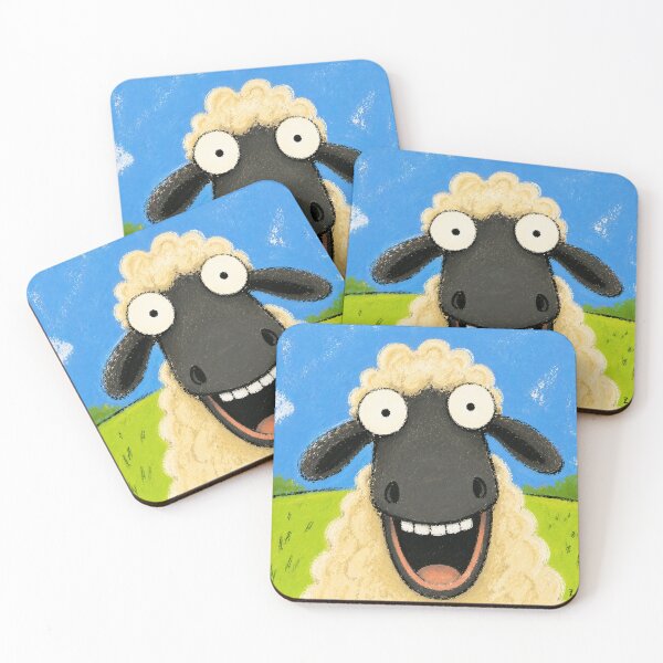 Item preview, Cute Funny Sheep Gift – Whimsical Cartoon Farm Animal Art designed and sold by 516 Studio.