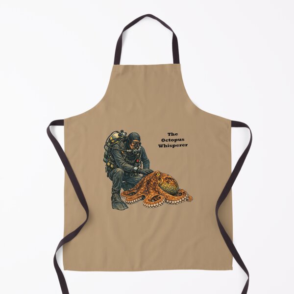 Item preview, Vintage SCUBA Diving Diver Petting and Taming a Large Octopus URM designed and sold by urmaddad.