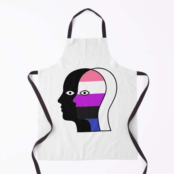 Item preview, Genderfluid Pride Flag Abstract Portrait - LGBTQ Minimalist Line Art designed and sold by Cannaxes Studio.