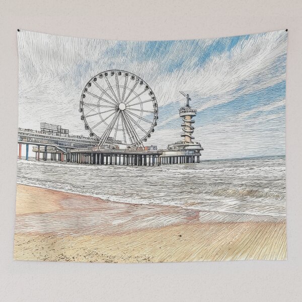 Item preview, Ferris wheel on the pier of Scheveningen designed and sold by sid1802.