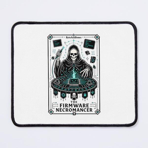 Item preview, The Firmware Necromancer Tarot Card - Embedded Systems Engineer Gift designed and sold by ByteAndBones.