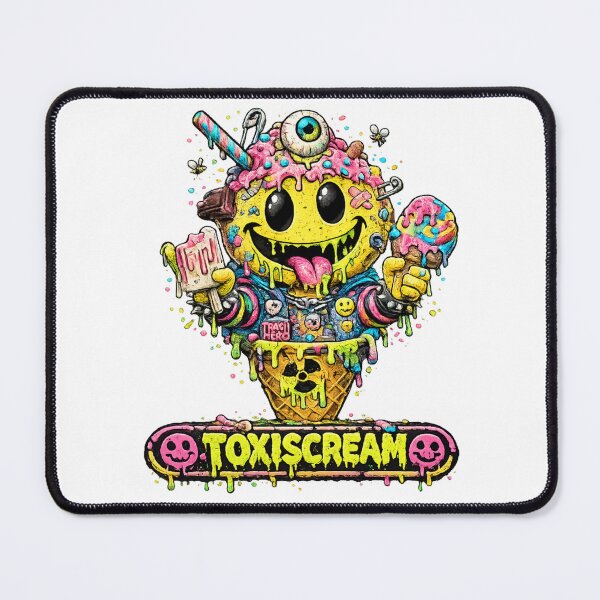 Item preview, Toxiscream – Creepy Cute Toxic Smiley Street Art Character designed and sold by PLUSHIWORLDtm.