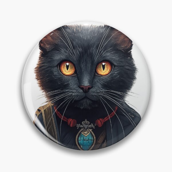 Item preview, Mystic Black Cat Guardian – Fantasy Cat Art designed and sold by start-tool.