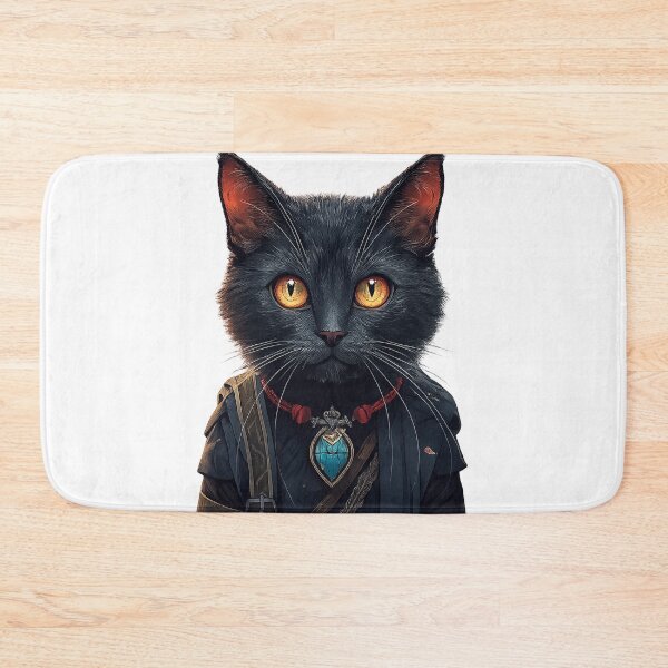 Item preview, Mystic Black Cat Guardian – Fantasy Cat Art designed and sold by start-tool.