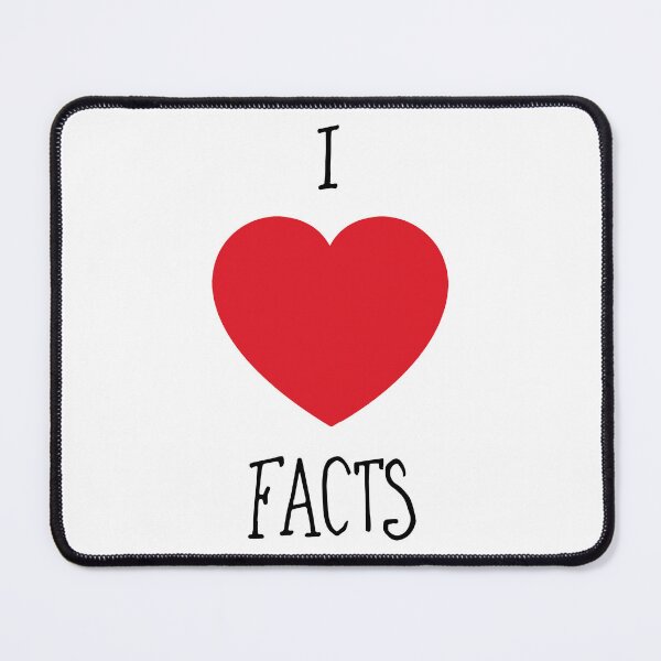 Item preview, I heart Facts, love facts text art designed and sold by Glimmersmith.