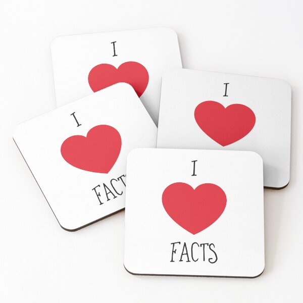 Item preview, I heart Facts, love facts text art designed and sold by Glimmersmith.