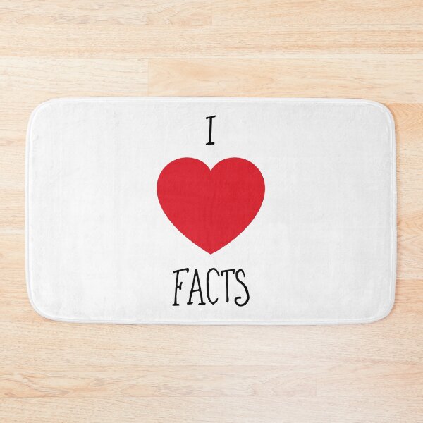 Item preview, I heart Facts, love facts text art designed and sold by Glimmersmith.