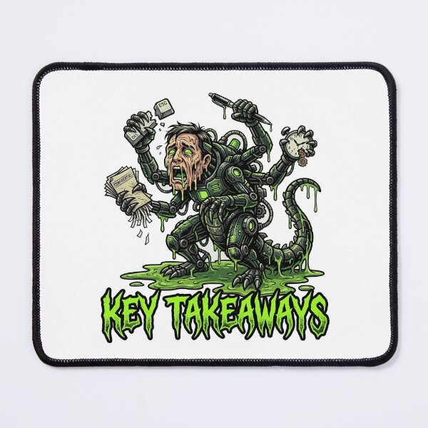 Item preview, Key Takeaways | Corporate Brainrot Horror designed and sold by SignalStatic.