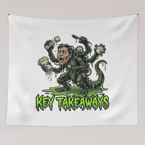Item preview, Key Takeaways | Corporate Brainrot Horror  designed and sold by SignalStatic.