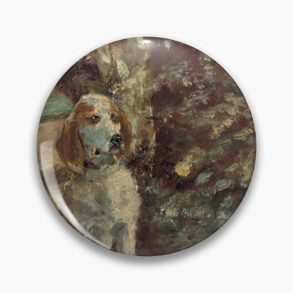Item preview, The Artist’s Dog Flèche by Toulouse-Lautrec Vintage Rustic Dog Portrait Art designed and sold by artofuniverse.