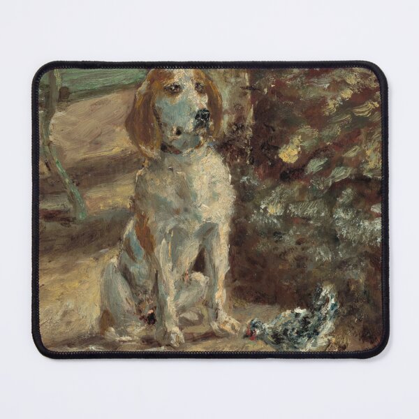 Item preview, The Artist’s Dog Flèche by Toulouse-Lautrec Vintage Rustic Dog Portrait Art designed and sold by artofuniverse.