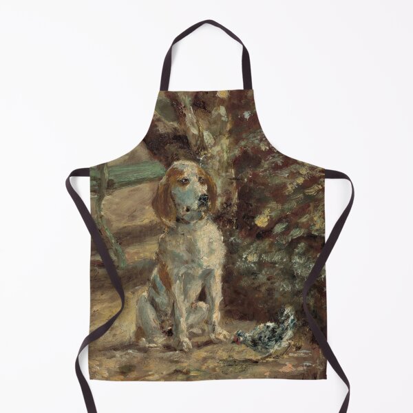 Item preview, The Artist’s Dog Flèche by Toulouse-Lautrec Vintage Rustic Dog Portrait Art designed and sold by artofuniverse.