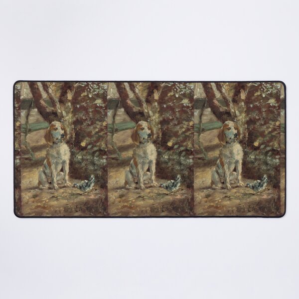 Item preview, The Artist’s Dog Flèche by Toulouse-Lautrec Vintage Rustic Dog Portrait Art designed and sold by artofuniverse.