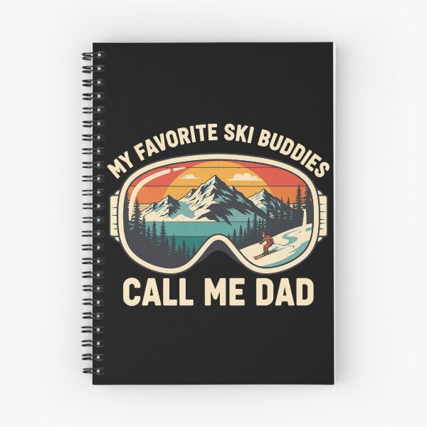 Item preview, My Favorite Ski Buddies Call Me Dad - Funny Skiing Dad designed and sold by CutOutIdols.