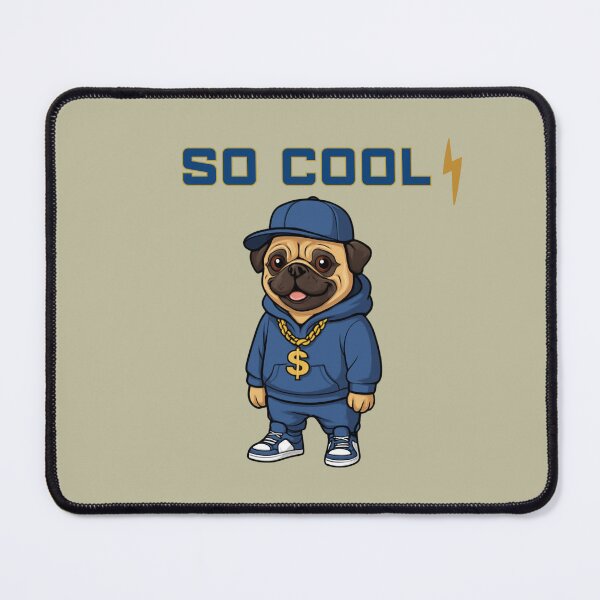 Item preview, So Cool – Stylish Pug Streetwear Design designed and sold by Aimetoi.