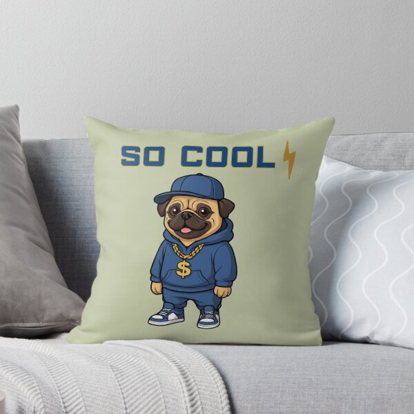Item preview, So Cool – Stylish Pug Streetwear Design designed and sold by Aimetoi.