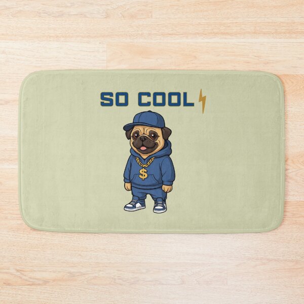Item preview, So Cool – Stylish Pug Streetwear Design designed and sold by Aimetoi.