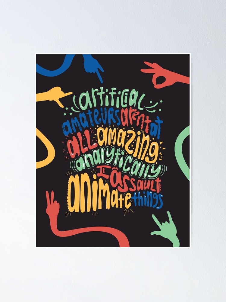 Alphabet Aerobics Letter A Poster By Dollabails Redbubble