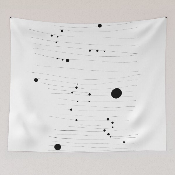 Item preview, Abstract Minimalist Dots and Lines - Modern Geometric Art designed and sold by Red Onion.