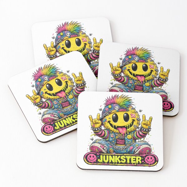Item preview, Junkster – Creepy Cute Trash Smiley Street Art Character designed and sold by PLUSHIWORLDtm.