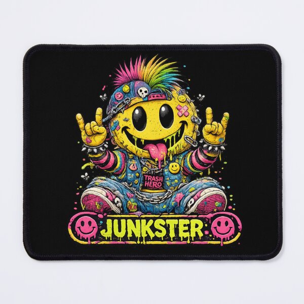 Item preview, Junkster – Creepy Cute Trash Smiley Street Art Character designed and sold by PLUSHIWORLDtm.