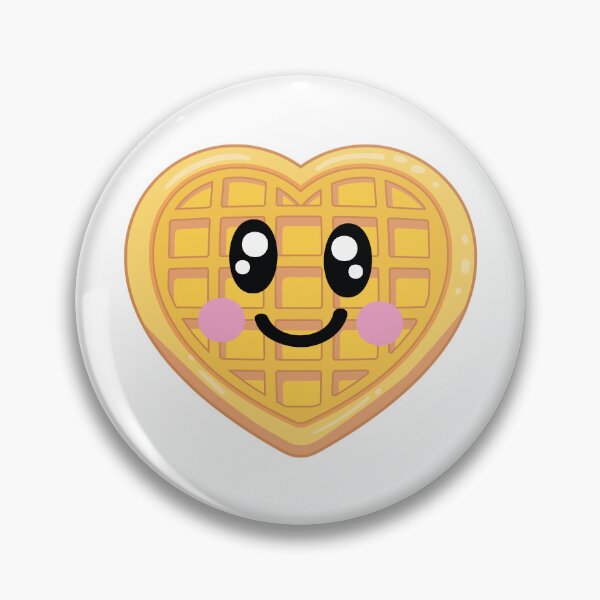 Item preview, Heart Waffle with Cute Face designed and sold by GlitterArtySVG.