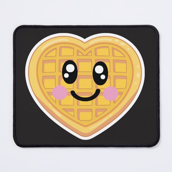 Item preview, Heart Waffle with Cute Face designed and sold by GlitterArtySVG.