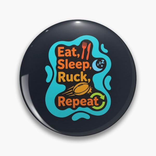 Item preview, Eat, sleep, ruck, repeat | Rugby designed and sold by SocialStaticz.