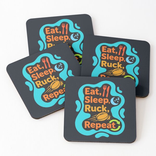 Item preview, Eat, sleep, ruck, repeat | Rugby designed and sold by SocialStaticz.