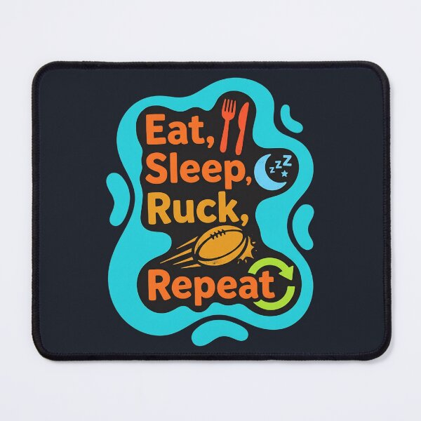 Item preview, Eat, sleep, ruck, repeat | Rugby designed and sold by SocialStaticz.