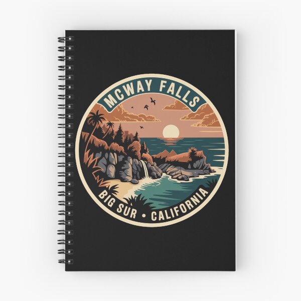 Item preview, McWay Falls California: Sunset Badge designed and sold by CircinusStore.