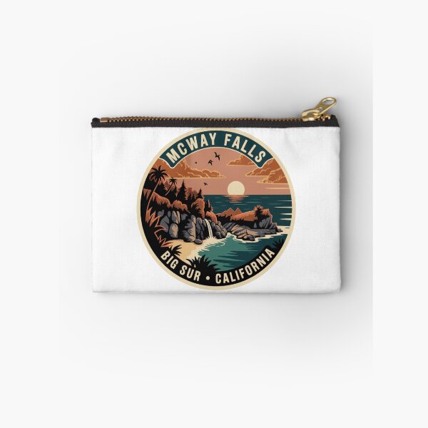 Item preview, McWay Falls California: Sunset Badge designed and sold by CircinusStore.