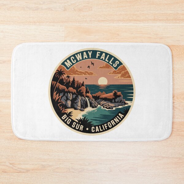Item preview, McWay Falls California: Sunset Badge designed and sold by CircinusStore.