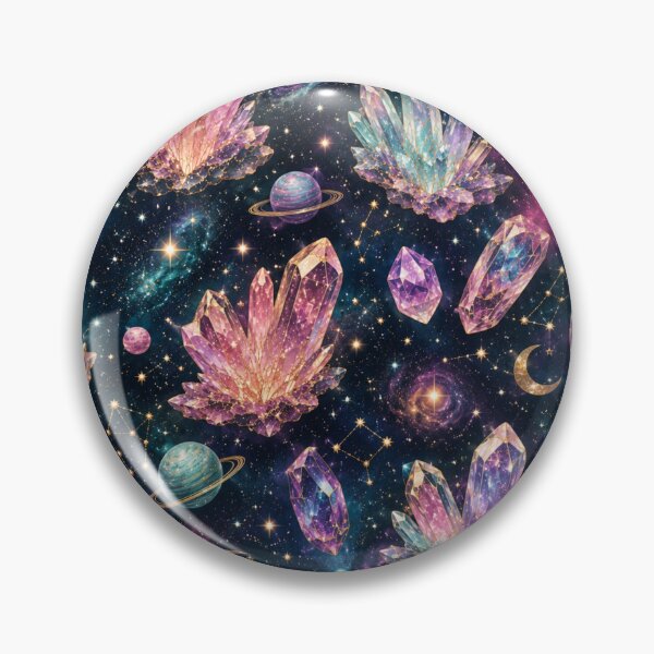 Item preview, Galaxy Crystal Seamless Pattern | Celestial Gem Aesthetic designed and sold by Aramdesing.