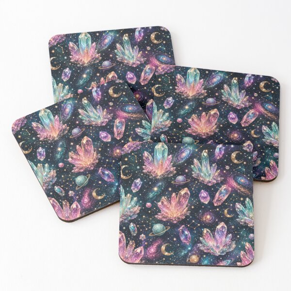 Item preview, Galaxy Crystal Seamless Pattern | Celestial Gem Aesthetic designed and sold by Aramdesing.
