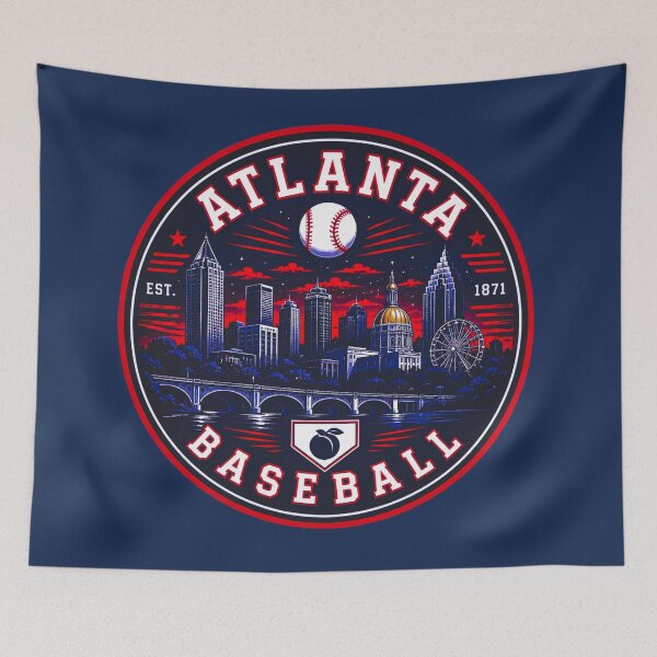 Item preview, Atlanta Baseball Style Logo Shirt – Southern Sports Hoodie, Sticker & Fan Gift designed and sold by TKOprintdesigns.