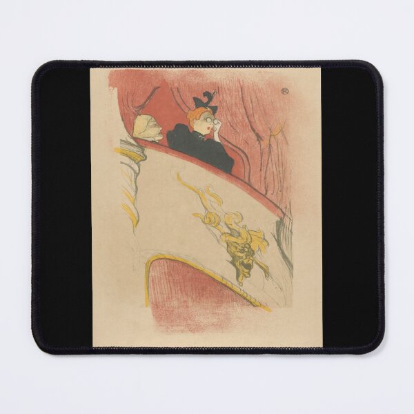 Item preview, The Box with the Gilded Mask by Toulouse-Lautrec Vintage Paris Theatre Art designed and sold by artofuniverse.