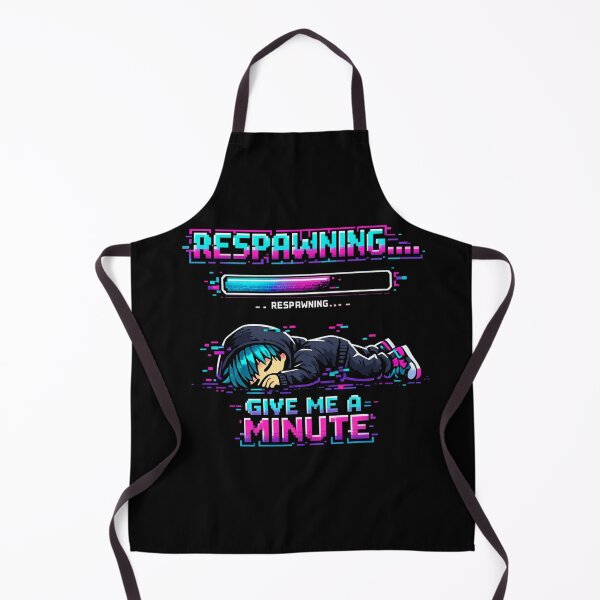 Item preview, Respawning Give Me a Minute Gamer Glitch Pixel Art Funny Gaming Mood designed and sold by Ladys-Gents.
