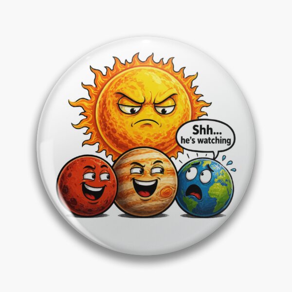 Item preview, Shh He’s Watching Funny Planet Shirt designed and sold by PINK FREE.