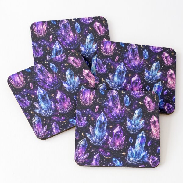 Item preview, Galaxy Crystal Seamless Pattern | Celestial Gem Aesthetic designed and sold by Aramdesing.