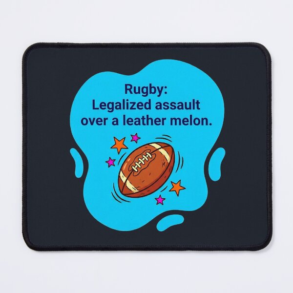 Item preview, Legalized assault over a leather melon | Rugby designed and sold by SocialStaticz.