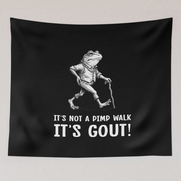 Item preview, Funny It's Not A Pimp Walk It's Gout Old Man Humor Jokes Father Day Gift For Dad Grandpas Grandmas Uncles Gift designed and sold by SouQ-Art.