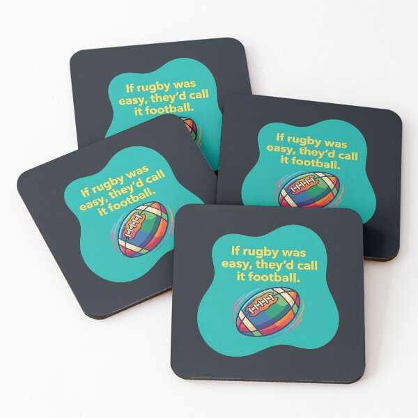 Item preview, If rugby was easy they'd call it football | Rugby designed and sold by SocialStaticz.