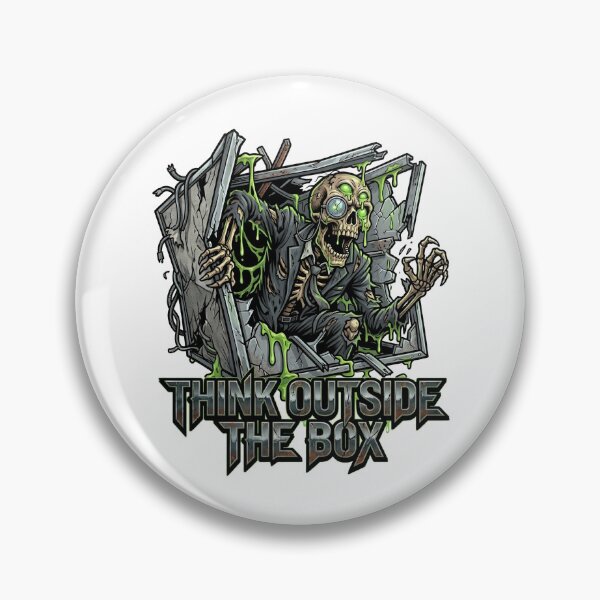 Item preview, Think Outside the Box | Corporate Brainrot Horror designed and sold by SignalStatic.