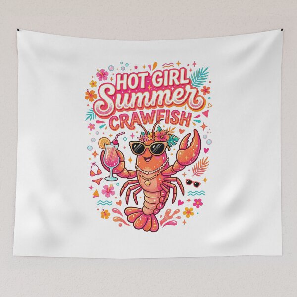 Item preview, Hot girl summer crawfish designed and sold by khalidnasr.