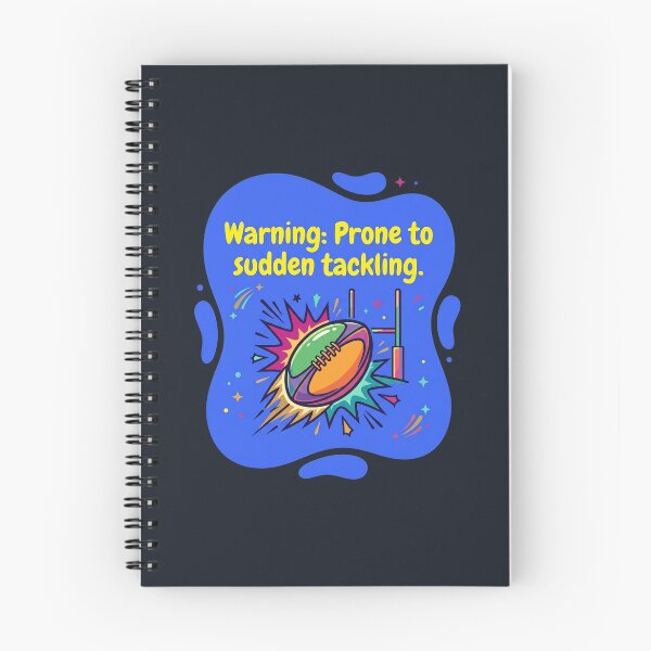 Item preview, Warning: Prone to sudden tackling | Rugby designed and sold by SocialStaticz.